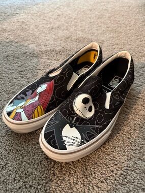 Vans Slip-On Shoes - The Nightmare Before Christmas Black